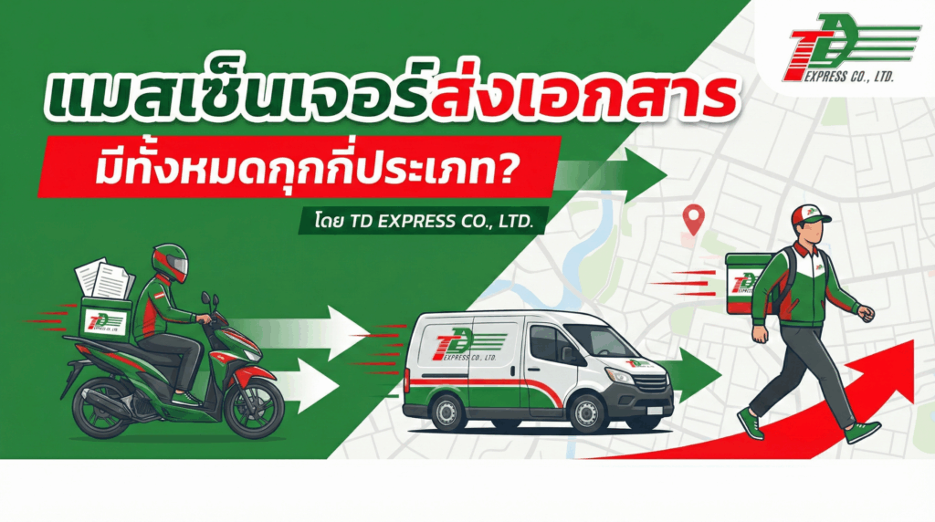 แมสเซ็นเจอร์ส่งเอกสาร มีทั้งหมดกี่ประเภท