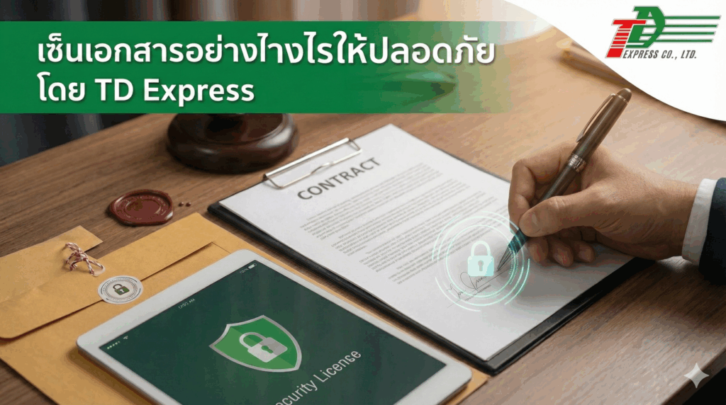 เซ็นเอกสารอย่างไรให้ปลอดภัย