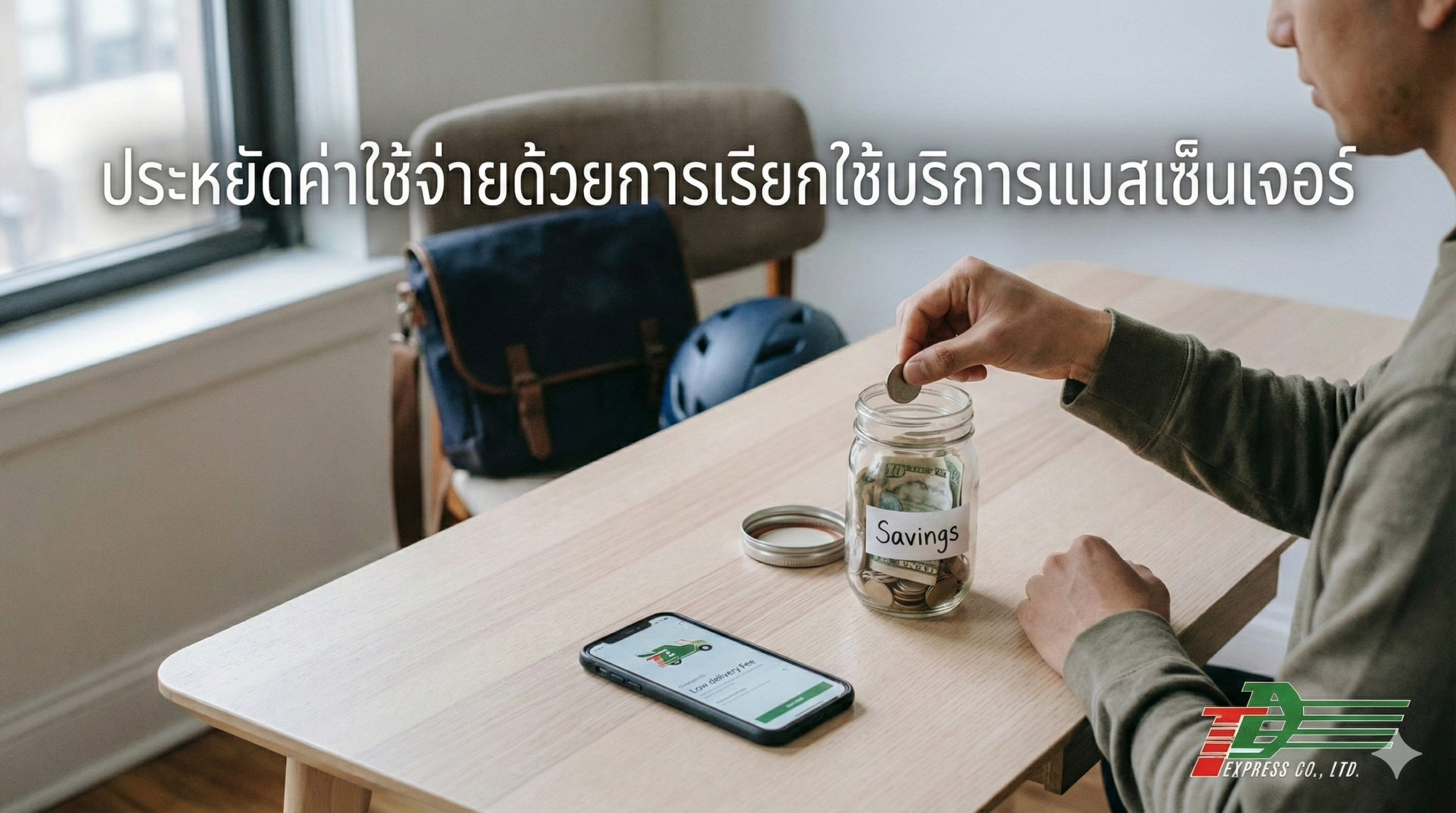 ประหยัดค่าใช้จ่ายด้วยการเรียกใช้บริการแมสเซ็นเจอร์