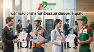 บริการส่งเอกสารที่เข้าใจธรรมชาติของแต่ละธุรกิจ