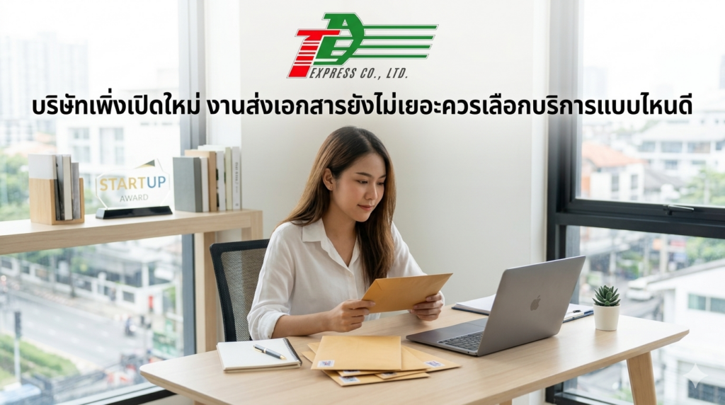บริษัทเพิ่งเปิดใหม่ งานส่งเอกสารยังไม่เยอะควรเลือกบริการแบบไหนดี