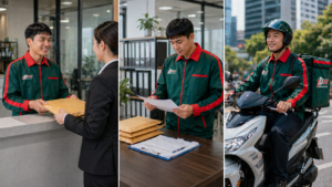 เทียบบริการรับส่งเอกสาร รายเดือน รายวัน รายชิ้น TD Express