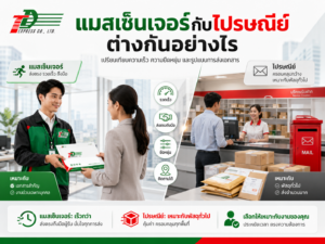 แมสเซ็นเจอร์กับไปรษณีย์ต่างกันอย่างไร