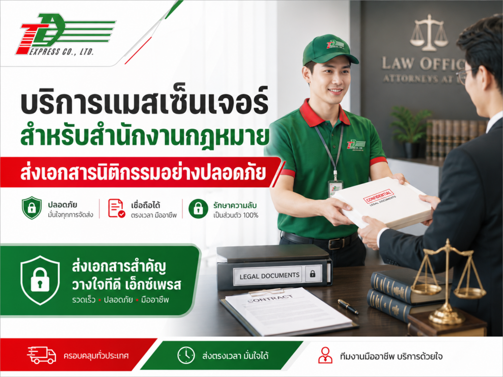 บริการแมสเซ็นเจอร์สำหรับสำนักงานกฎหมาย